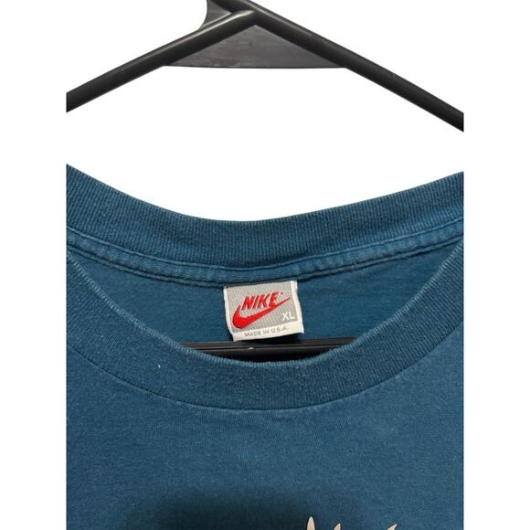 Vintage Nike Space Jam Michael "Hare Jordan" T-Shirt 1991 USA Blue Men's XL VTG - Picture 3 of 15